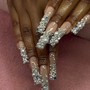 Full Rhinestone French tips