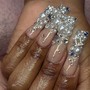 Full Rhinestone French tips