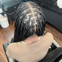 Feed-in Braids with added hair