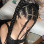 Straight  back Cornrow (without extensions)