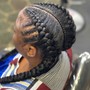 Straight Back Feed-in Braids (up to 10)