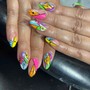 Funkiest manicure / includes nail hardener (NATURAL NAILS ONLY)