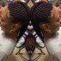 Boho knotless bob braids