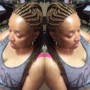 Large knotless braids