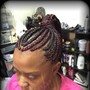 Boho knotless bob braids