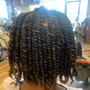 Individual Two Strand Twist (w/Natural Hair)