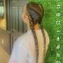 2 feed in Braids-any length