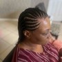 “Tribal” Braids (Rows and Box Braids)