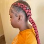 Feed In Braided Ponytail