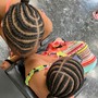 Lemonade braids ( Feed In Cornrows)