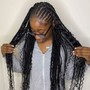 large knotless braids