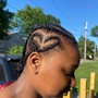 Cornrows/stitch braid