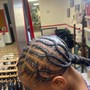 Cornrows/stitch braid