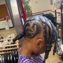 Cornrows/stitch braid