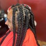 Large Rubber Band Box Braids