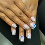 Long Acrylic full set w FRENCH TIP