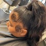 (New Lace Frontal) w/ Bond-in Hair Extensions