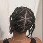 1/2 Crochet or sew in and braids design