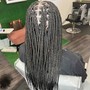 Medium Knotless Braids