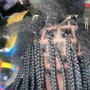 Long box braids (  knee)