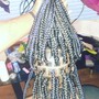 Size med large Individual Braids,/Knotless