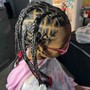 Bantu Knot Ponytail