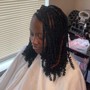 Box Braids(mid to lower back)