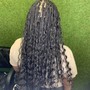 Knotless braids Half of the head