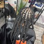 Medium Knotless Braids