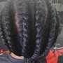 Natural Hair Braids style (women)