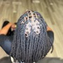 Med boho knotless Braids