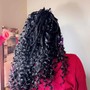 french curls braids