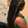 Medium Lemonade Braids w-100% Human Hair