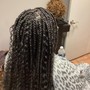 Single Braids w/ natural hair