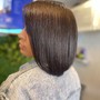 Relaxer Retouch. Cut. Style (pixie cut)