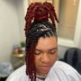 Loc Maintenance/Palm Roll and Style-Up to  Mid Back