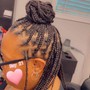 Knotless box braids