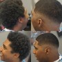 Men’s haircut with curl sponge &amp; gel