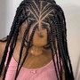 Large Knotless Box Braids