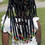 Knotless Braids with Curly Hair