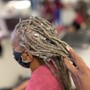 Knotless Braids with Curly Hair