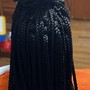 Knotless Braids with Curly Hair