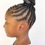 Kid's Braids for boys straight back