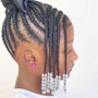 Kid’s special design braids with beads