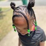 Kid's ages 2-6  Natural Braids