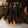 Cornrows.(NATURAL HAIR)