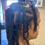 Natural Twists (price can increase if hair is longer than tier 1)