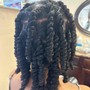 Natural Twists (price can increase if hair is longer than tier 1)