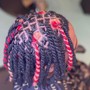 Large feed in braids