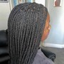 Cornrows and Weave ( Half up and Half down )